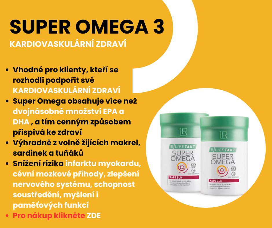 Doporučujeme pro podpporu kardiovaskulární systému